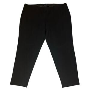 Zac & Rachel Woman Black Pull-On Stretch Pants Size 3X Ankle Length